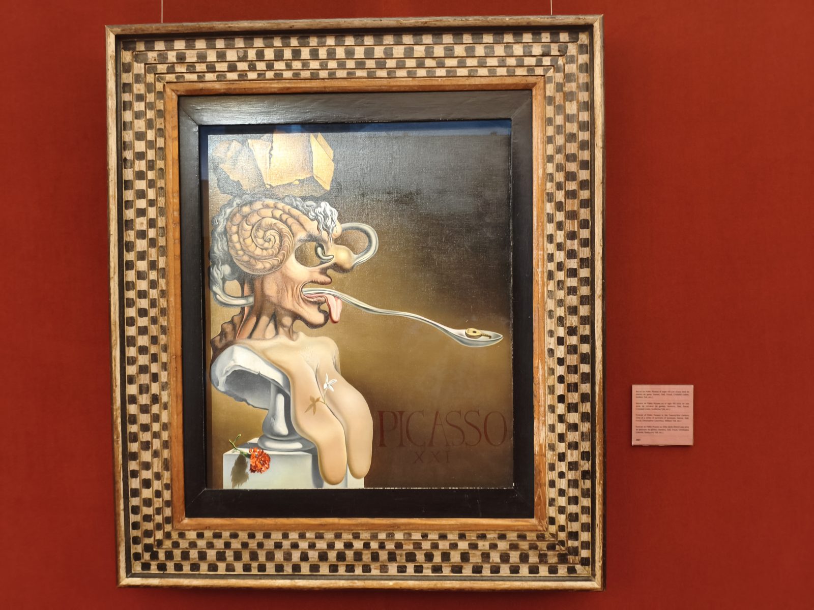 Portrait de Pablo Picasso réalisé par Salvador Dalí au musée de Figueres